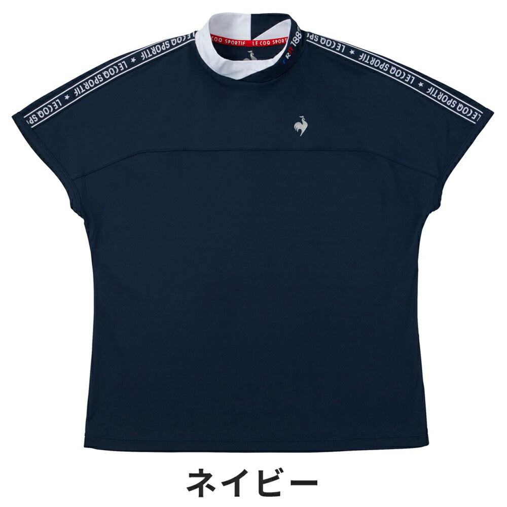 le coq sportif ワイドフィット モックネック袖ラインシャツ 24SS QGWXJA01