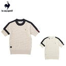 ベストスポーツ le coq sportif（ルコックスポルティフ）製品。le coq sportif RIJOUME 五分丈ロゴジャガードニットシャツ 24SS QGWXJA21