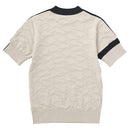 ベストスポーツ le coq sportif（ルコックスポルティフ）製品。le coq sportif RIJOUME 五分丈ロゴジャガードニットシャツ 24SS QGWXJA21