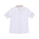 ベストスポーツ le coq sportif（ルコックスポルティフ）製品。le coq sportif RIJOUME SUNSCREEN STRETCH FORCER 変形襟五分丈シャツ 24SS QGWXJA28