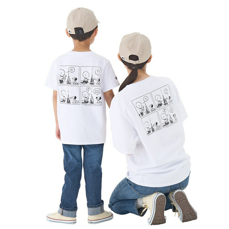 ベストスポーツ LOGOS（ロゴス）製品。LOGOS SNOOPY(PEANUTS 75years) Tシャツ-BE(ホワイト・L) 37500102