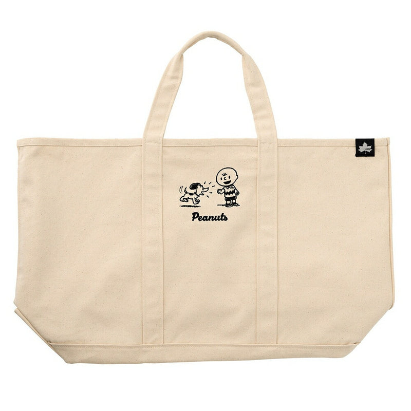 ベストスポーツ LOGOS（ロゴス）製品。LOGOS SNOOPY(PEANUTS 75years) トートバッグ(ホワイト) 37500409