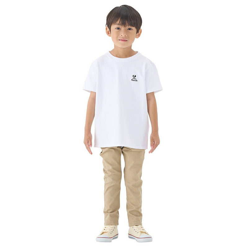 ベストスポーツ LOGOS（ロゴス）製品。LOGOS SNOOPY(PEANUTS 75years) KIDS Tシャツ-BE(チャコールグレー・140) 37560030