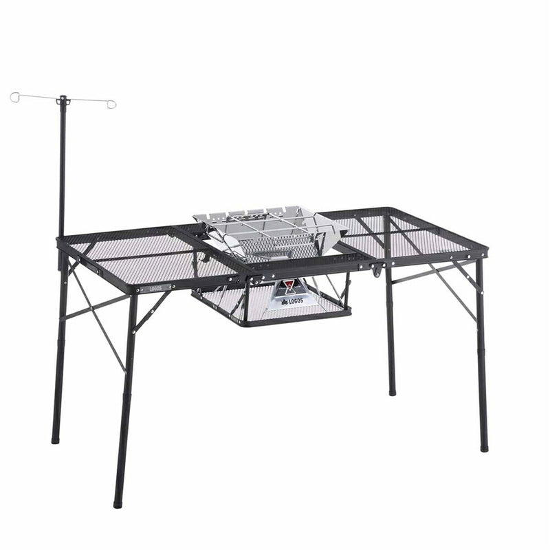 ベストスポーツ LOGOS（ロゴス）製品。LOGOS アイアンメッシュ 3FD BBQテーブル 13070-BC 73581002