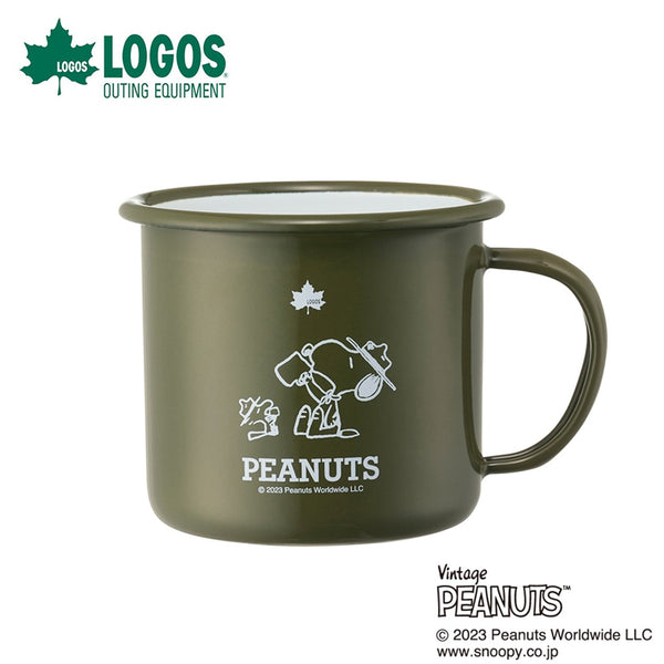 アウトドア LOGOS（ロゴス）製品。LOGOS SNOOPY(Beagle Scouts 50years) ホーローマグ 86001117