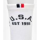 ベストスポーツ Munsingwear（マンシングウェア）製品。Munsingwear ミドル丈 メッシュ編み MoveSox Arch Spiral 25SS MG5SSO09M