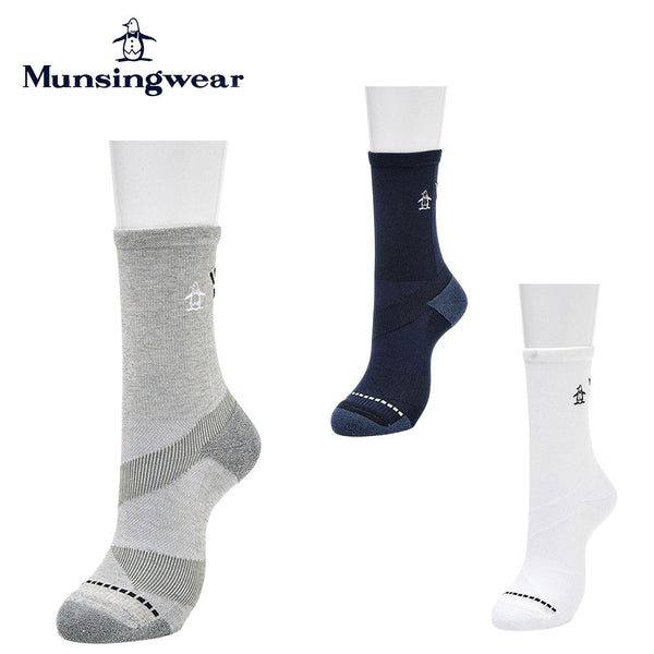 ゴルフ用品 2025年春夏 Munsingwear（マンシングウェア）製品。Munsingwear ミドル丈 メッシュ編み MoveSox Arch Spiral 25SS MG5SSO09M