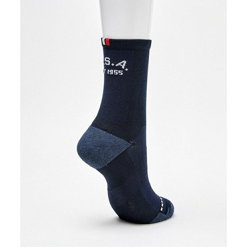 ベストスポーツ Munsingwear（マンシングウェア）製品。Munsingwear ミドル丈 メッシュ編み MoveSox Arch Spiral 25SS MG5SSO09M
