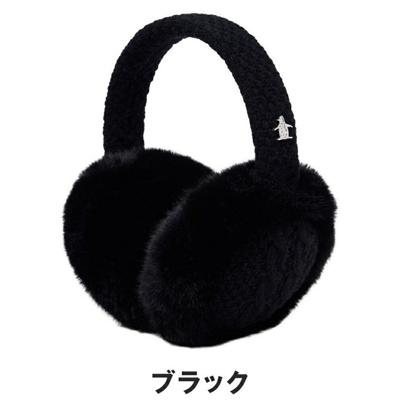 ベストスポーツ Munsingwear（マンシングウェア）製品。Munsingwear フェイクファー＆ニットコンビ イヤーウォーマー 25FW MG5FAZ00L