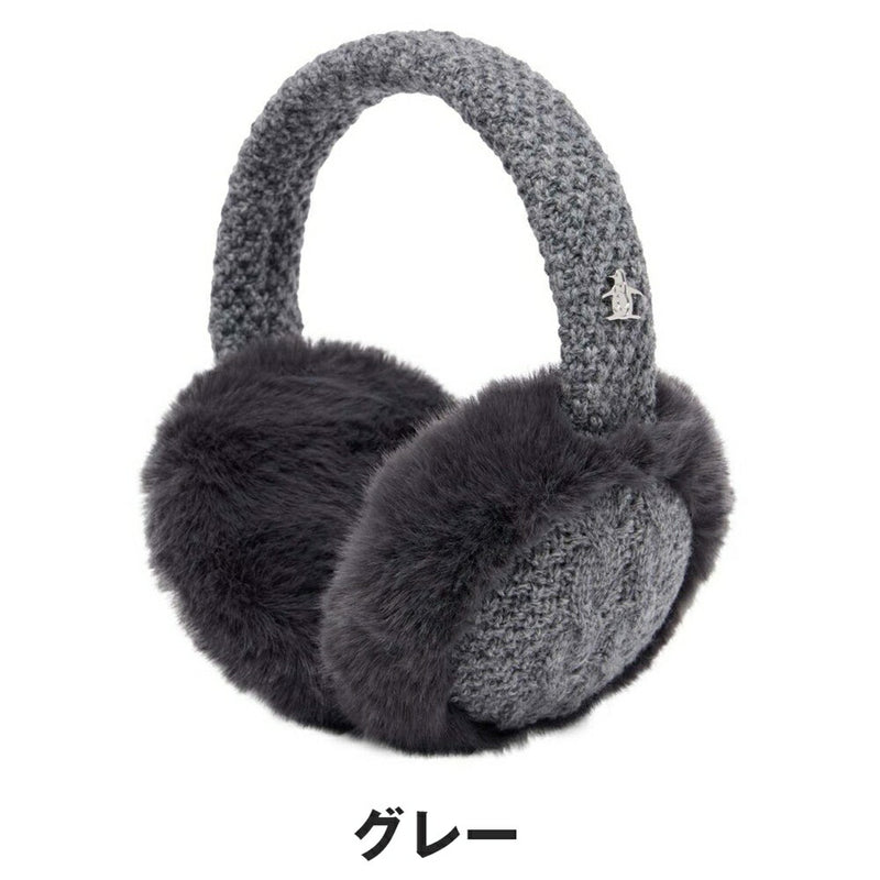 ベストスポーツ Munsingwear（マンシングウェア）製品。Munsingwear フェイクファー＆ニットコンビ イヤーウォーマー 25FW MG5FAZ00L