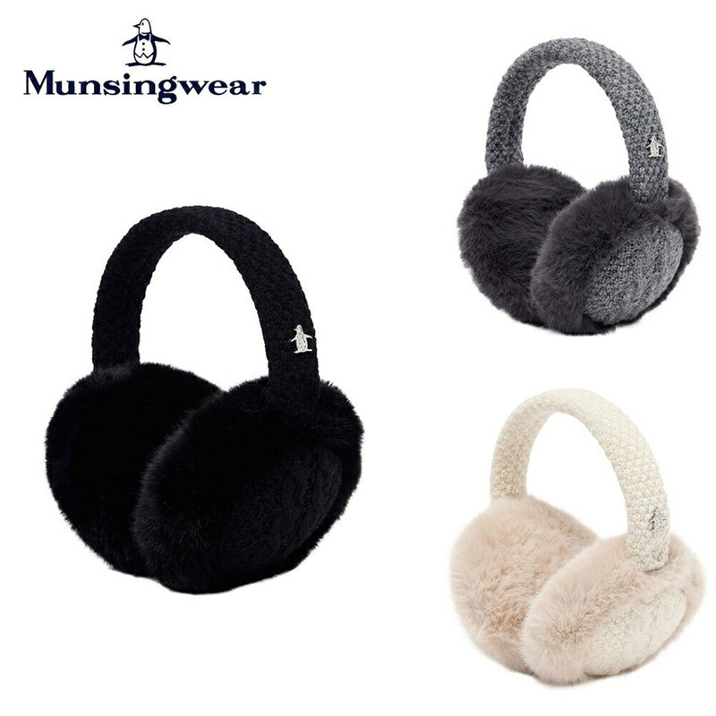 ベストスポーツ Munsingwear（マンシングウェア）製品。Munsingwear フェイクファー＆ニットコンビ イヤーウォーマー 25FW MG5FAZ00L