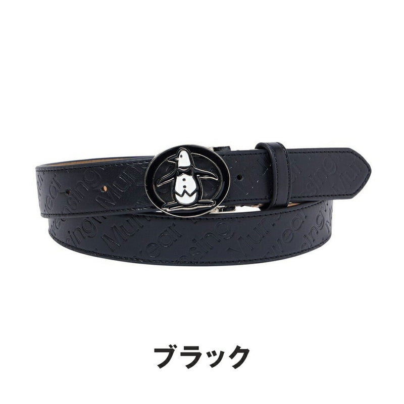 ベストスポーツ Munsingwear（マンシングウェア）製品。Munsingwear ペンギンバックル ロゴデザインベルト 25FW MG5FBL02L