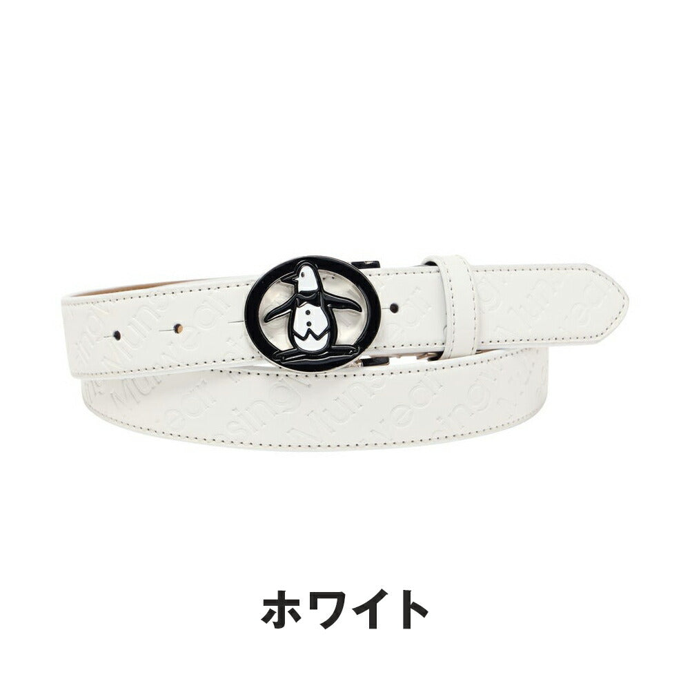 Munsingwear ペンギンバックル ロゴデザインベルト 25FW