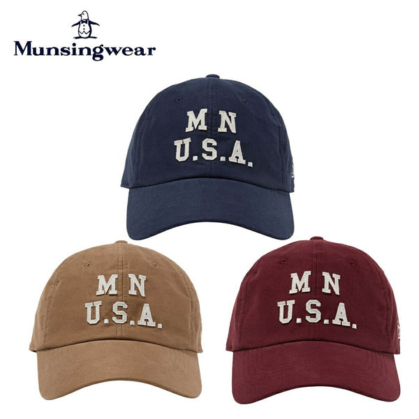 ゴルフ - ヘッドウェア Munsingwear（マンシングウェア）製品。Munsingwear コカゲル ロゴデザインベースボールキャップ 25FW MG5FCP02M