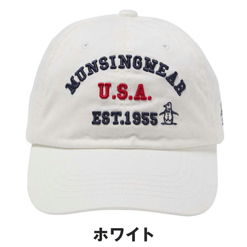 ベストスポーツ Munsingwear（マンシングウェア）製品。Munsingwear コットンツイル ロゴデザインベースボールキャップ 25FW MG5FCP03M