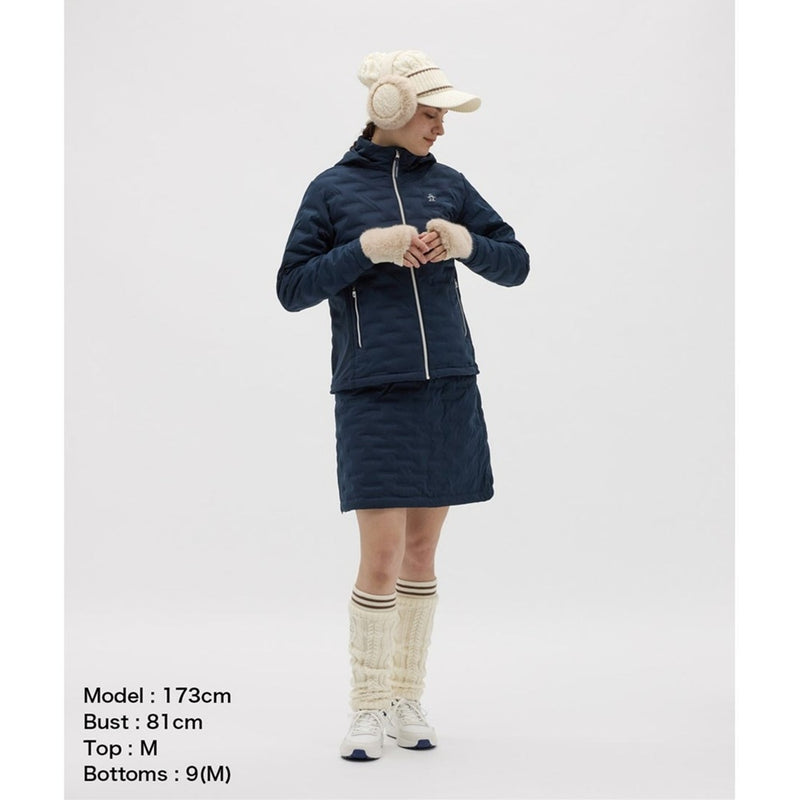 ベストスポーツ Munsingwear（マンシングウェア）製品。Munsingwear フェイクファー＆ニットコンビ ハンドウォーマー 25FW MG5FGV50L