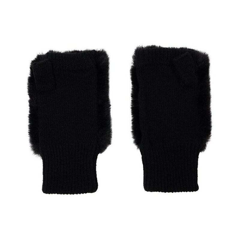 ベストスポーツ Munsingwear（マンシングウェア）製品。Munsingwear フェイクファー＆ニットコンビ ハンドウォーマー 25FW MG5FGV50L