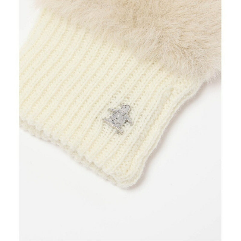 ベストスポーツ Munsingwear（マンシングウェア）製品。Munsingwear フェイクファー＆ニットコンビ ハンドウォーマー 25FW MG5FGV50L