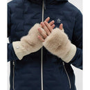 ベストスポーツ Munsingwear（マンシングウェア）製品。Munsingwear フェイクファー＆ニットコンビ ハンドウォーマー 25FW MG5FGV50L