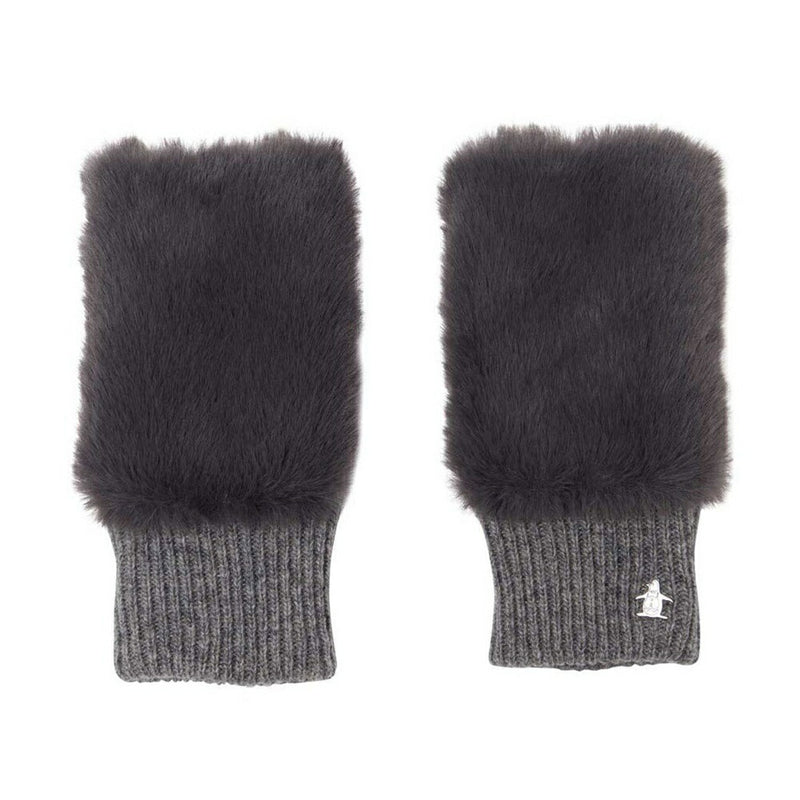 ベストスポーツ Munsingwear フェイクファー＆ニットコンビ ハンドウォーマー 25FW MG5FGV50L