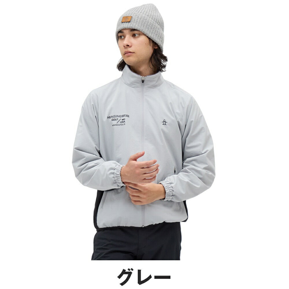 Munsingwear はっ水ストレッチロゴプリントブルゾン 25FW MG5FJK80M