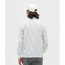 ベストスポーツ Munsingwear（マンシングウェア）製品。Munsingwear ロゴ総柄プリント長袖ポロシャツ 25FW MG5FLS80M