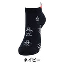ベストスポーツ Munsingwear（マンシングウェア）製品。Munsingwear アンクル丈 梵天付きペンギンジャカードソックス 25FW MG5FSO02L