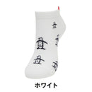 ベストスポーツ Munsingwear（マンシングウェア）製品。Munsingwear アンクル丈 梵天付きペンギンジャカードソックス 25FW MG5FSO02L