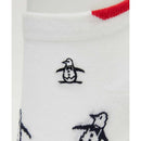 ベストスポーツ Munsingwear（マンシングウェア）製品。Munsingwear アンクル丈 梵天付きペンギンジャカードソックス 25FW MG5FSO02L