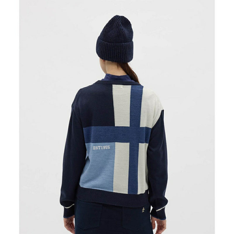 ベストスポーツ Munsingwear（マンシングウェア）製品。Munsingwear ライナー付きインターシャセーター 25FW MG5FST21L