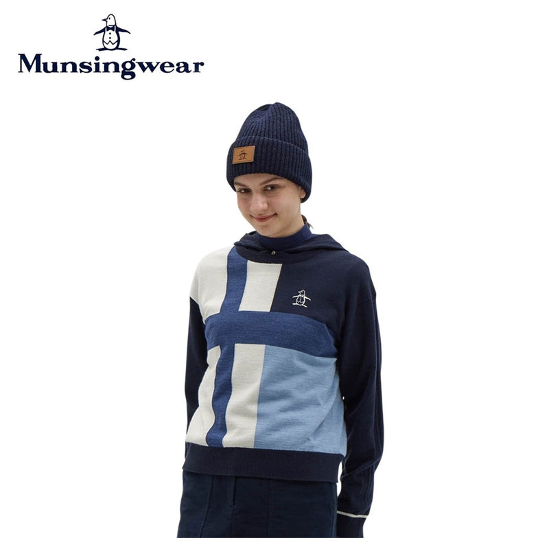 ベストスポーツ Munsingwear（マンシングウェア）製品。Munsingwear ライナー付きインターシャセーター 25FW MG5FST21L