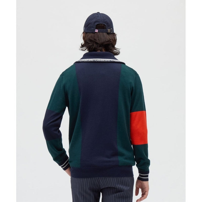 ベストスポーツ Munsingwear（マンシングウェア）製品。Munsingwear 防風裏地付きニットクルーネックセーター 25FW MG5FST21M