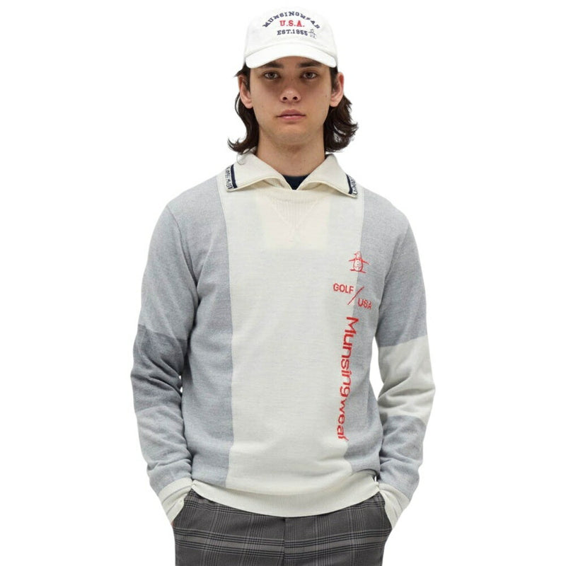 ベストスポーツ Munsingwear 防風裏地付きニットクルーネックセーター 25FW MG5FST21M