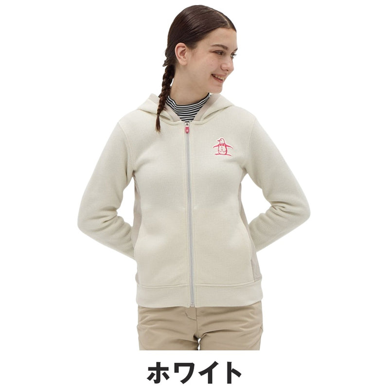 ベストスポーツ Munsingwear（マンシングウェア）製品。Munsingwear 蓄熱保温 親子インレー前開きフーディー 25FW MG5FSW23L