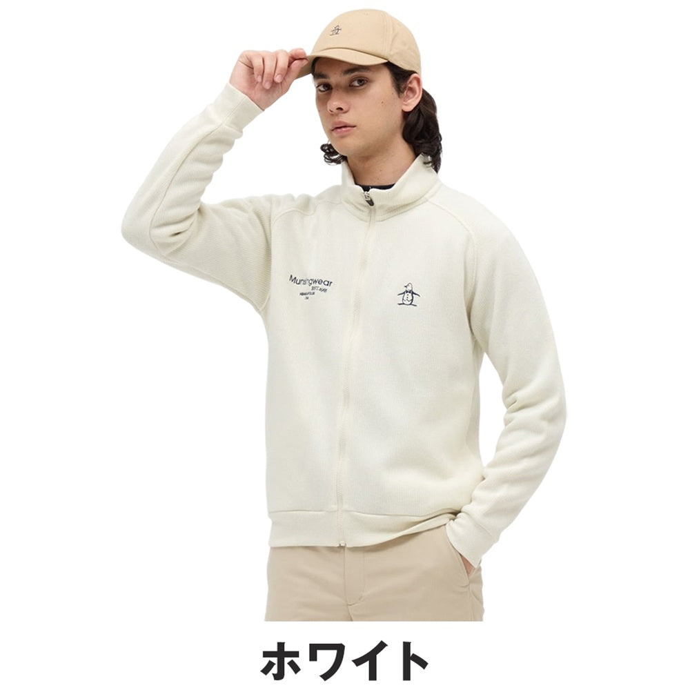 Munsingwear 吸湿発熱スタンドカラーフルジップカットソー 25FW