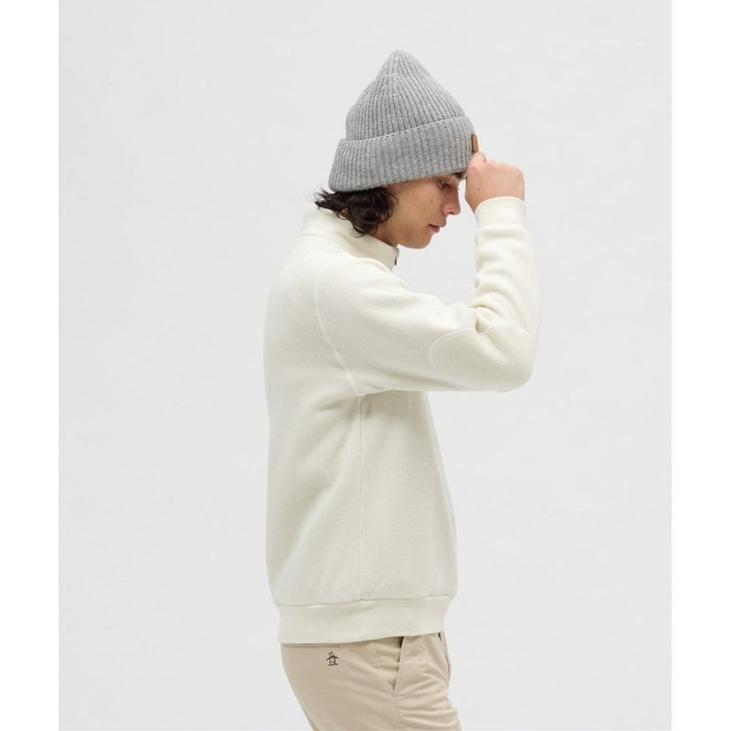Munsingwear 吸湿発熱飛び刺繍ハーフジップカットソー 25FW MG5FSW25M