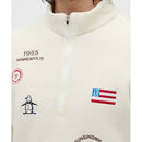 ベストスポーツ Munsingwear（マンシングウェア）製品。Munsingwear 吸湿発熱飛び刺繍ハーフジップカットソー 25FW MG5FSW25M