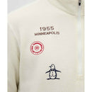 ベストスポーツ Munsingwear（マンシングウェア）製品。Munsingwear 吸湿発熱飛び刺繍ハーフジップカットソー 25FW MG5FSW25M