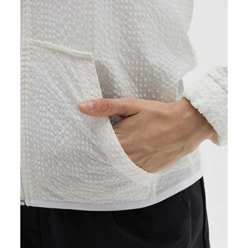 Munsingwear ストレッチブロック柄長袖前開きフーディ 25FW
