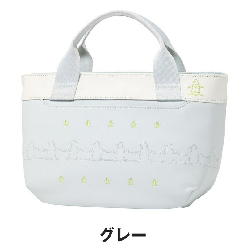 ベストスポーツ Munsingwear（マンシングウェア）製品。Munsingwear 合皮素材ペンギン刺繍カートバッグ 25FW MG5FTT42L