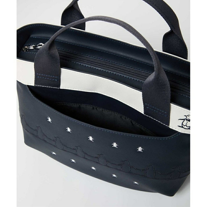 ベストスポーツ Munsingwear（マンシングウェア）製品。Munsingwear 合皮素材ペンギン刺繍カートバッグ 25FW MG5FTT42L