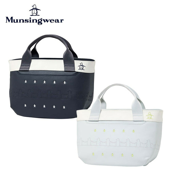  Munsingwear（マンシングウェア）製品。Munsingwear 合皮素材ペンギン刺繍カートバッグ 25FW MG5FTT42L