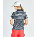 ベストスポーツ Munsingwear（マンシングウェア）製品。Munsingwear SEASON COLLECTION SUNSCREEN 先染めボーダー鹿子半袖ポロシャツ 25SS MG5SHS52L