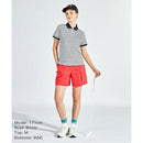 ベストスポーツ Munsingwear（マンシングウェア）製品。Munsingwear SEASON COLLECTION SUNSCREEN 先染めボーダー鹿子半袖ポロシャツ 25SS MG5SHS52L