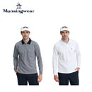 ベストスポーツ Munsingwear（マンシングウェア）製品。Munsingwear 吸汗速乾ドット鹿の子長袖ポロシャツ 26FW MG6FLS32M