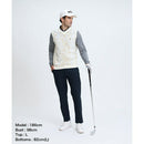 ベストスポーツ Munsingwear（マンシングウェア）製品。Munsingwear 吸汗速乾ドット鹿の子長袖ポロシャツ 26FW MG6FLS32M