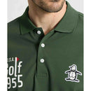 ベストスポーツ Munsingwear（マンシングウェア）製品。Munsingwear マナードxSUNSCREENベア鹿子半袖ポロシャツ 26SS MG6SHS38M