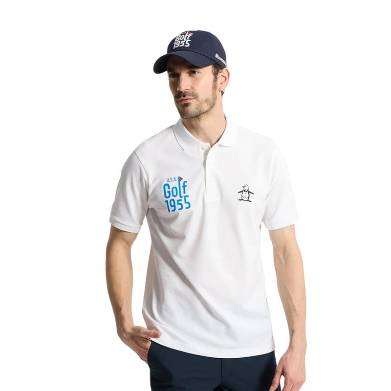 Munsingwear マナードxSUNSCREENベア鹿子半袖ポロシャツ 26SS