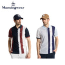 ベストスポーツ Munsingwear（マンシングウェア）製品。Munsingwear マナードxSunscreen NIR 先染めストライプ半袖シャツ 26SS MG6SHS40M