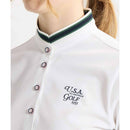 ベストスポーツ Munsingwear（マンシングウェア）製品。Munsingwear Sunscreen NIR フィラシスベア鹿の子半袖ポロシャツ 26SS MG6SHS44L